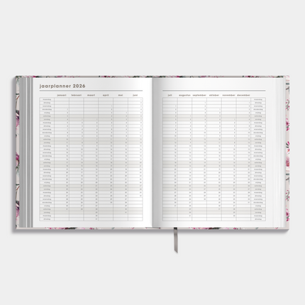 De Hobbit A5+ Planner 2025 - 2026 Kersenbloesem