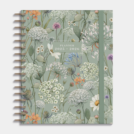 De Hobbit A5+ Planner 2026 - 2027 Aquarel Bloemen