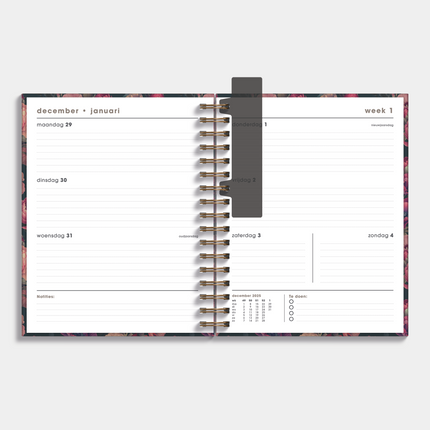De Hobbit A5+ Planner 2026 Bloem Klassiek