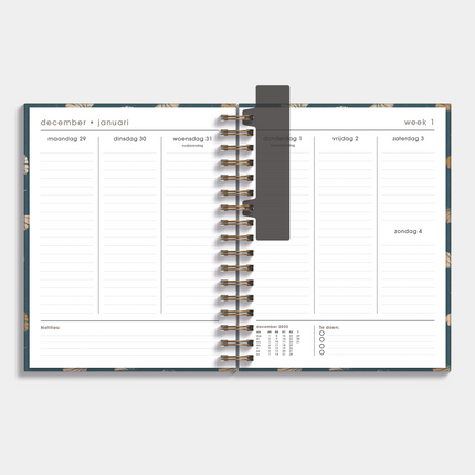 De Hobbit A5+ Planner 2026 Ginkgo