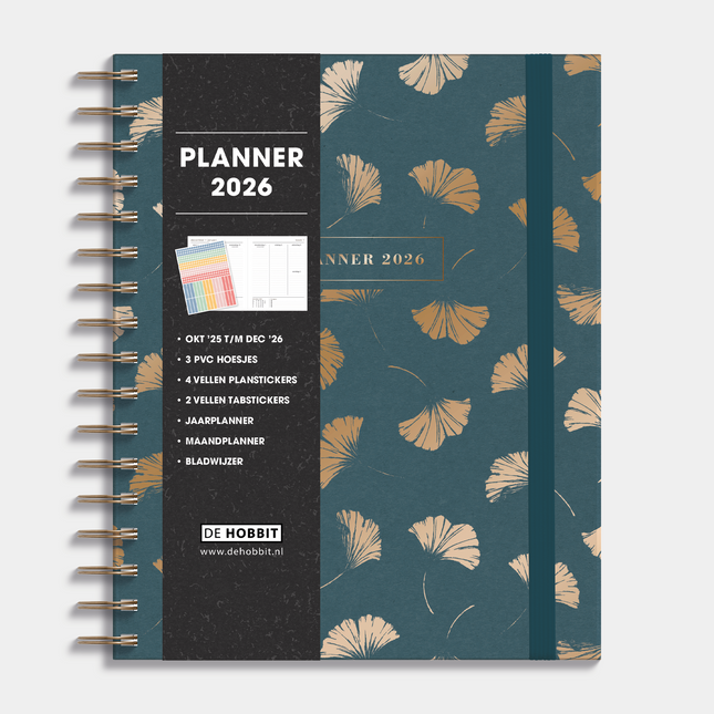 De Hobbit A5+ Planner 2026 Ginkgo