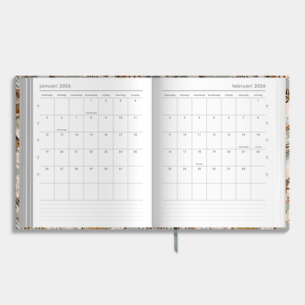 De Hobbit A5+ Planner 2026 Tijgerlelie