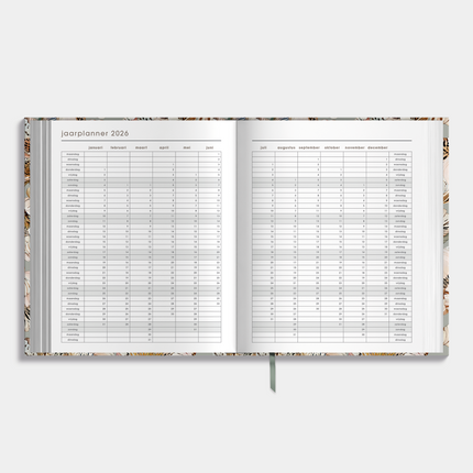 De Hobbit A5+ Planner 2026 Tijgerlelie