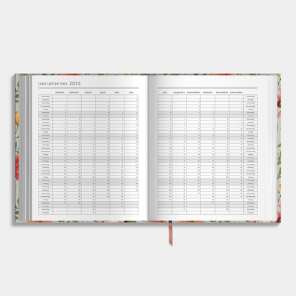 De Hobbit A5+ Planner 2026 Vintage Roos