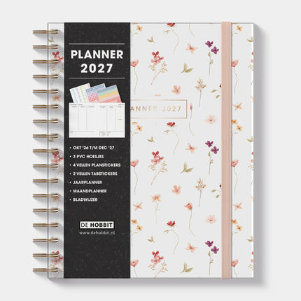 De Hobbit A5+ Planner 2027 Bloem Klein