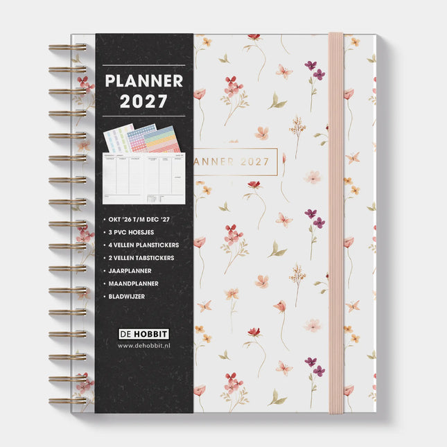 De Hobbit A5+ Planner 2027 Bloem Klein