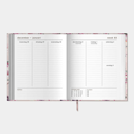 De Hobbit A5+ Planner 2027 Kersenbloesem