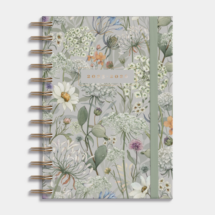 De Hobbit <A5 Ringband Agenda 2025-2026 Aquarel Bloem