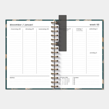De Hobbit A5 Ringband Planner 2027 Ginkgo