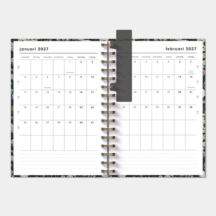 De Hobbit A5 Ringband Planner 2027 Weidebloemen