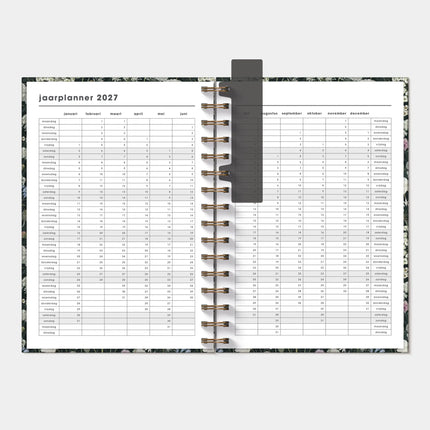 De Hobbit A5 Ringband Planner 2027 Weidebloemen