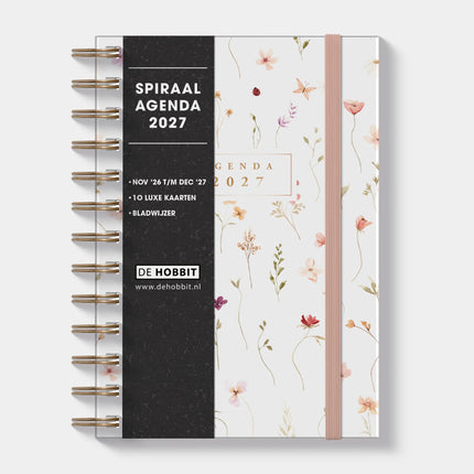 De Hobbit A5 Spiraal Agenda Bloemen 2027