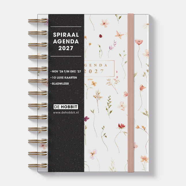 De Hobbit A5 Spiraal Agenda Bloemen 2027