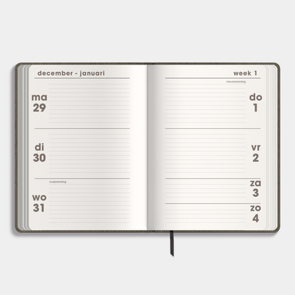 De Hobbit A6 Agenda Flex Pocket 2026 Groen