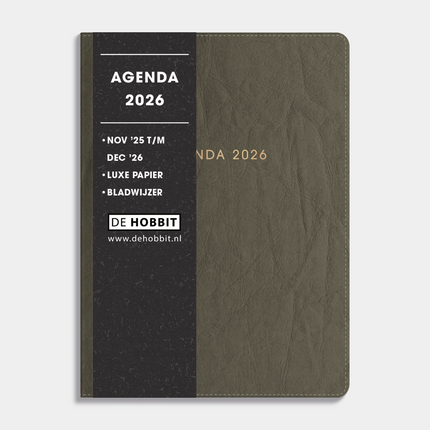 De Hobbit A6 Agenda Flex Pocket 2026 Groen