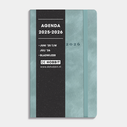 De Hobbit A6 Deluxe Pocket Agenda 2025 - 2026 Suede Look