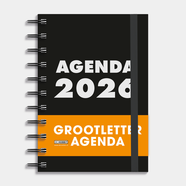 De Hobbit A6 Grootletter Ringband Agenda 2026