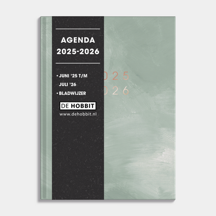 De Hobbit A6 Pocket Agenda 2025 - 2026 Verfstructuur