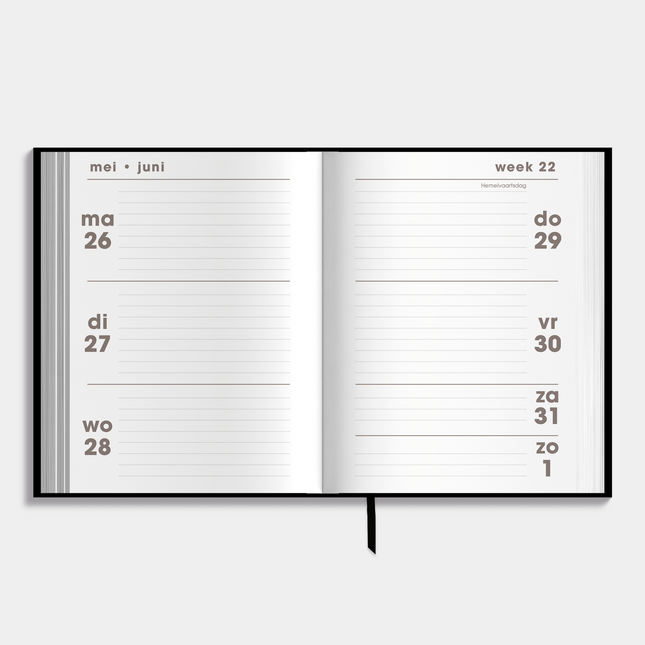 De Hobbit A6 Pocket Agenda 2025 - 2026 Zwart