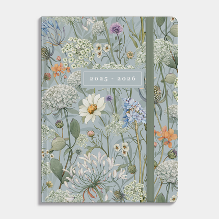 De Hobbit A6 Soft Pocket Agenda 2025 - 2026 Aquarel Bloem