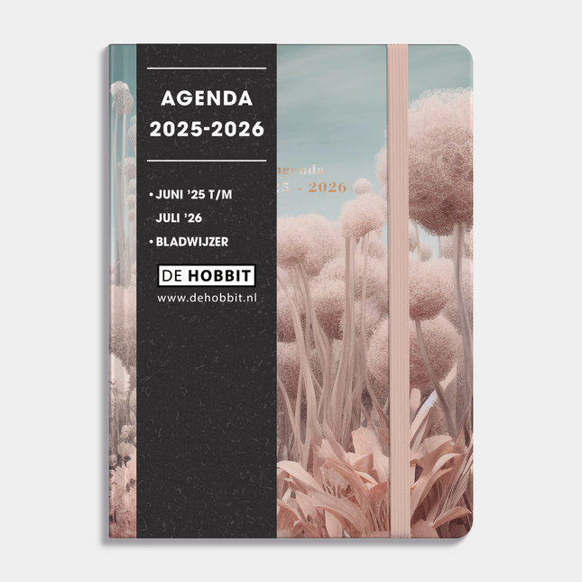 De Hobbit A6 Soft Pocket Agenda 2025 - 2026 Veldbloemen