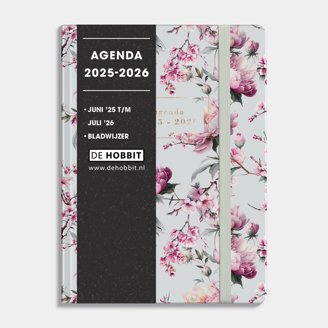 De Hobbit A6 Soft Pocket Agenda 2026 - 2027 Kersenbloesem