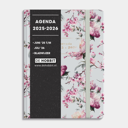 De Hobbit A6 Soft Pocket Agenda 2026 - 2027 Kersenbloesem