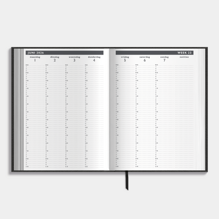 De Hobbit Afsprakenagenda 2026-2027 A4 Lederlook