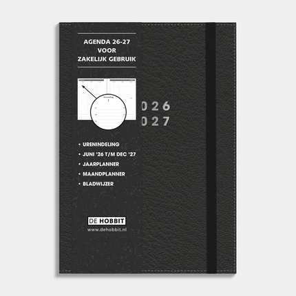 De Hobbit Afsprakenagenda 2026-2027 A5 Lederlook
