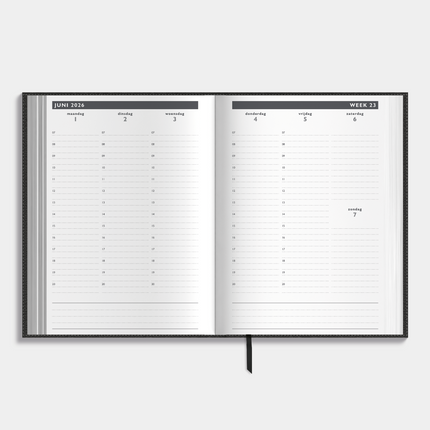 De Hobbit Afsprakenagenda 2026-2027 A5 Lederlook