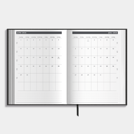 De Hobbit Afsprakenagenda 2026-2027 A5 Lederlook