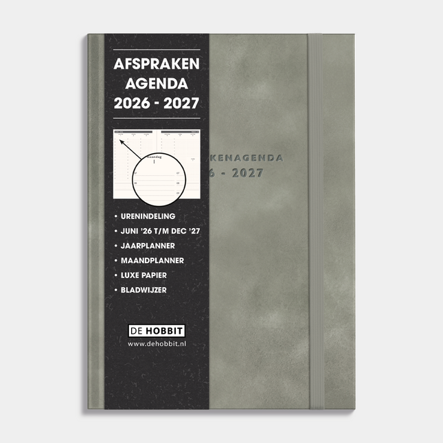 De Hobbit Afsprakenagenda 2026-2027 A5 Suedelook