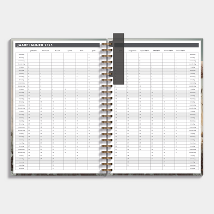 De Hobbit Afsprakenkalender 2026-2027 A4 Wilde bloemen