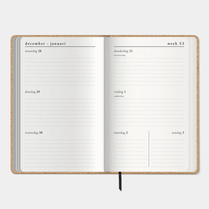 De Hobbit Deluxe Pocket Agenda 2026 Kurk