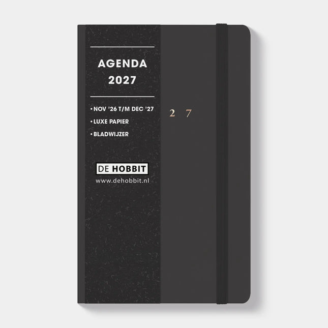 De Hobbit Deluxe Pocket Agenda 2027 Antraciet