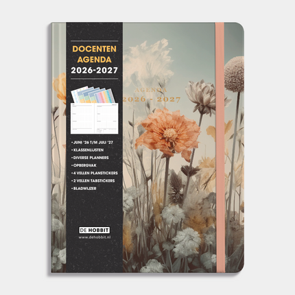 De Hobbit Docentenagenda 2026-2027 ±A4 Veldbloemen