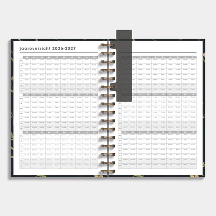 De Hobbit Docentenagenda 2026-2027 A5 Aquarel Wilde Bloemetjes