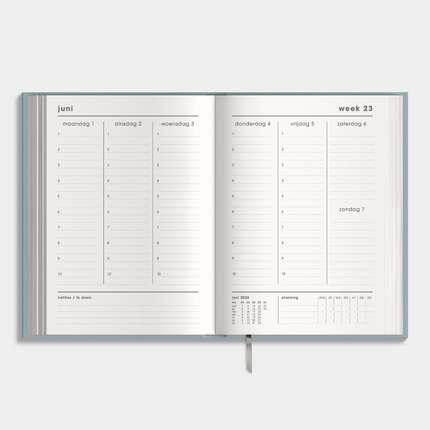 De Hobbit Docentenagenda 2026-2027 A5 Lederlook