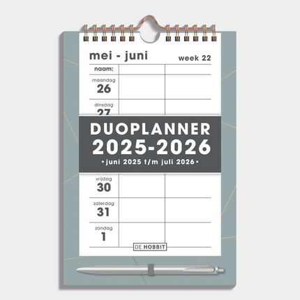De Hobbit Duoplanner 2025 - 2026 Groen