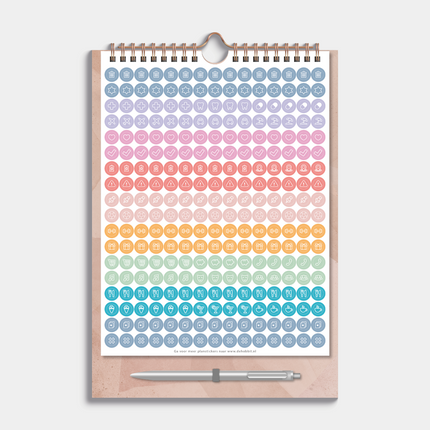 De Hobbit Duoplanner 2026-2027 A4 Abstract Oudroze