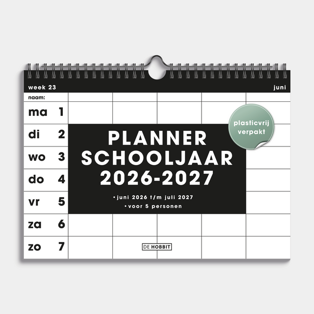 De Hobbit Familieplanner 2026-2027 Basic Liggend A4