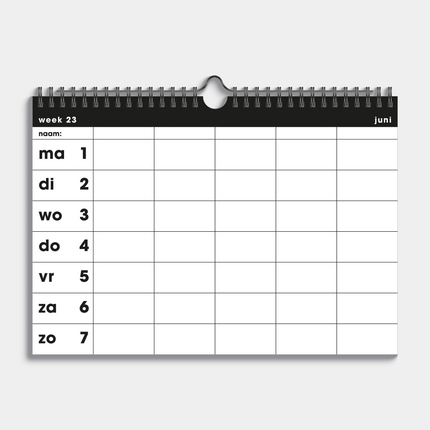 De Hobbit Familieplanner 2026-2027 Basic Liggend A4