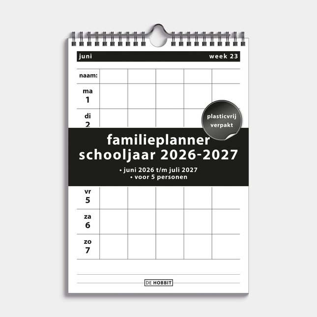 De Hobbit Familieplanner 2026-2027 Basic Staand A4