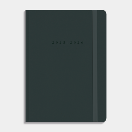 De Hobbit Luxe A5 Agenda 2025-2026 Suede Look Grijs
