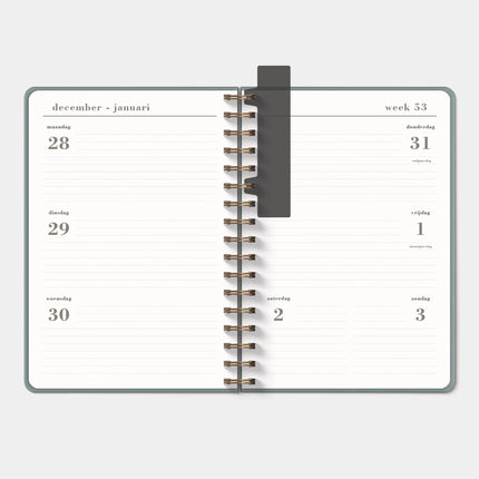 De Hobbit Luxe A5 Ringband Agenda 2027 Grijs