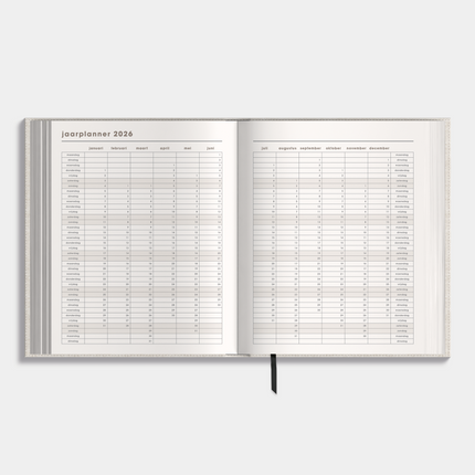 De Hobbit Luxe Weekplanner 2026-2027 A5+ Linnen