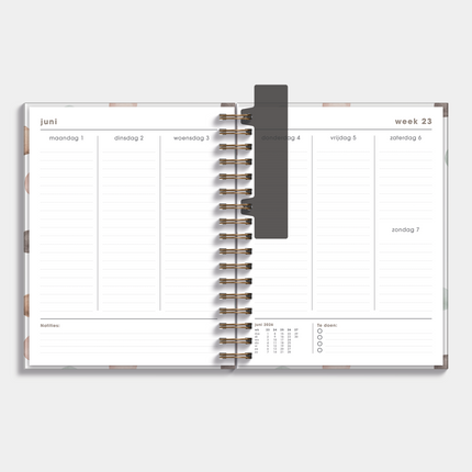 De Hobbit Luxe Weekplanner 2026-2027 A5+ Waterverf Stippen