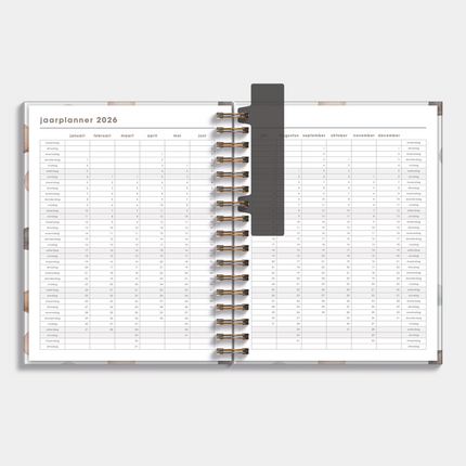 De Hobbit Luxe Weekplanner 2026-2027 A5+ Waterverf Stippen