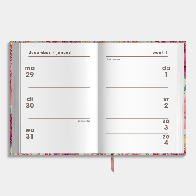 De Hobbit Mini Agenda 2026 Tropische Bloemen