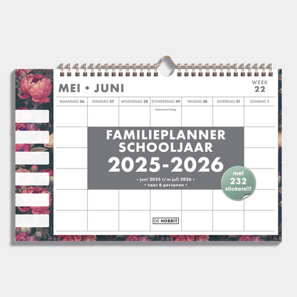 De Hobbit Omslag Familieplanner 2025-2026 6 personen